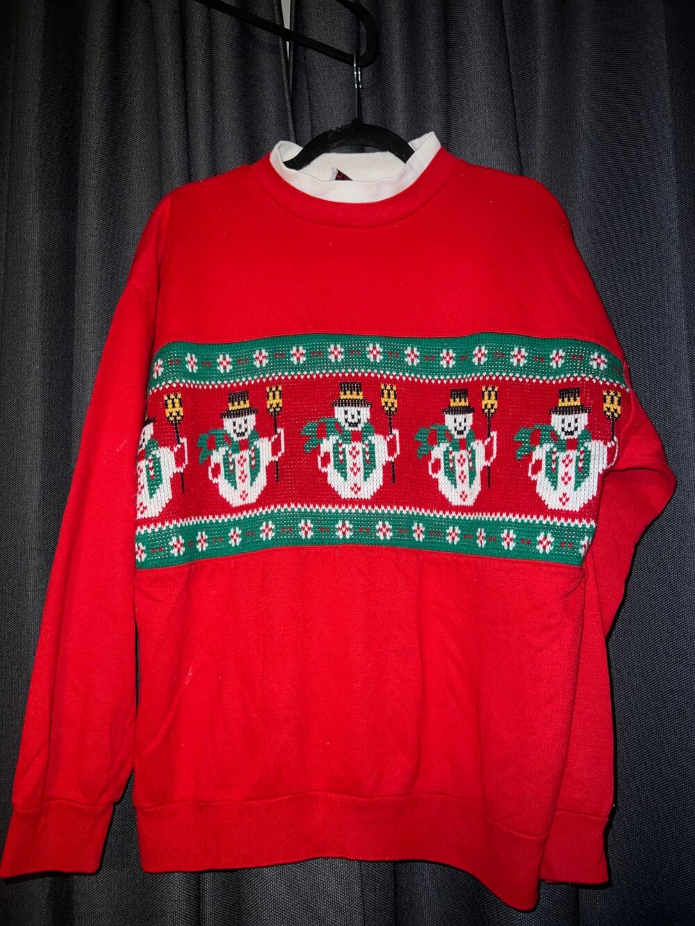 Ugly Christmas Sweater Xmas Sweatshirt Crewneck Size Large